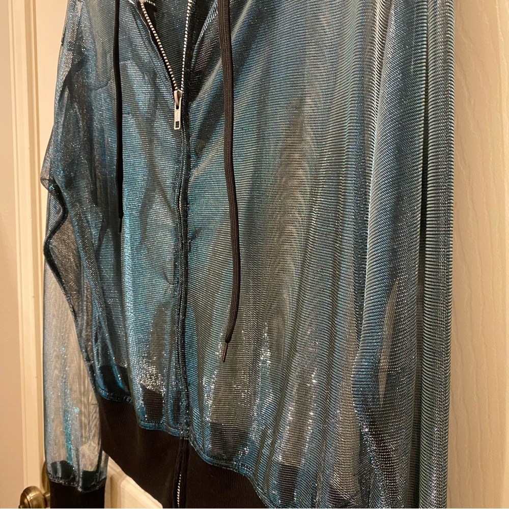 3/$20 Real Iridescent Metallic Sheer Jacket